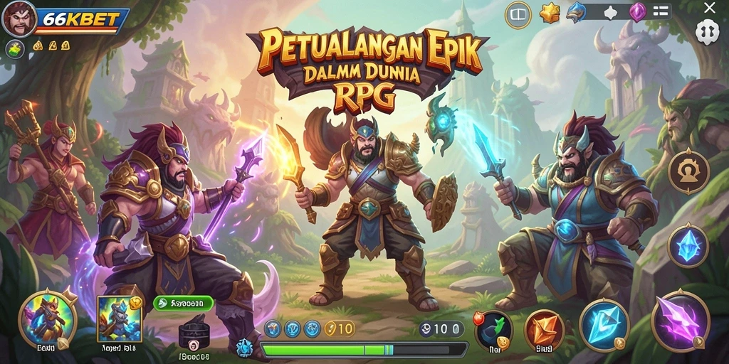 Tangkapan layar dari gameplay menampilkan pertarungan epik di dunia RPG.