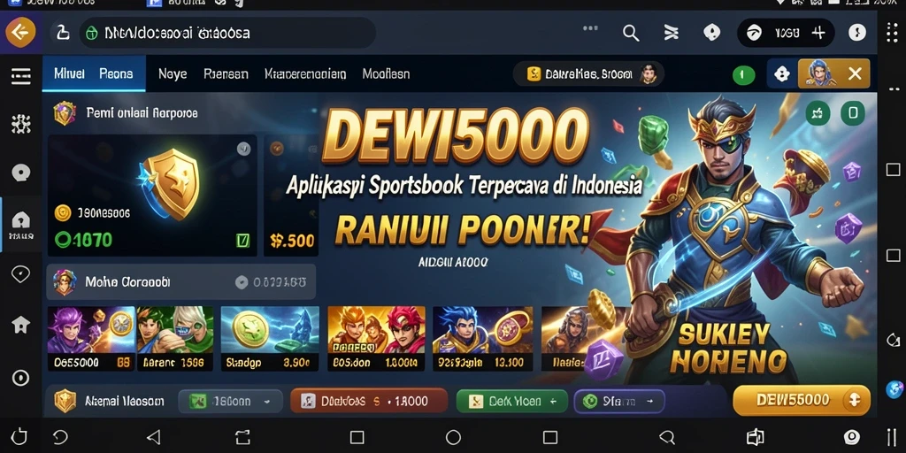 Tampilan gameplay Sportsbook DEWI5000 yang interaktif dan menarik.