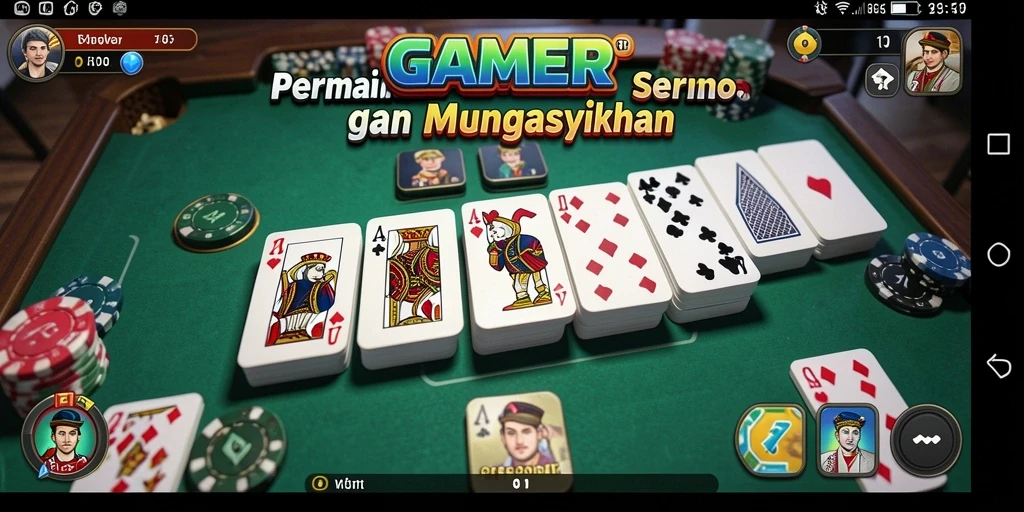Tampilan menarik dari gameplay Domino di GAMERP.