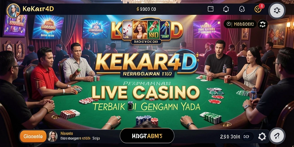 Tampilan gameplay Live Casino KEKAR4D yang menarik dan interaktif.
