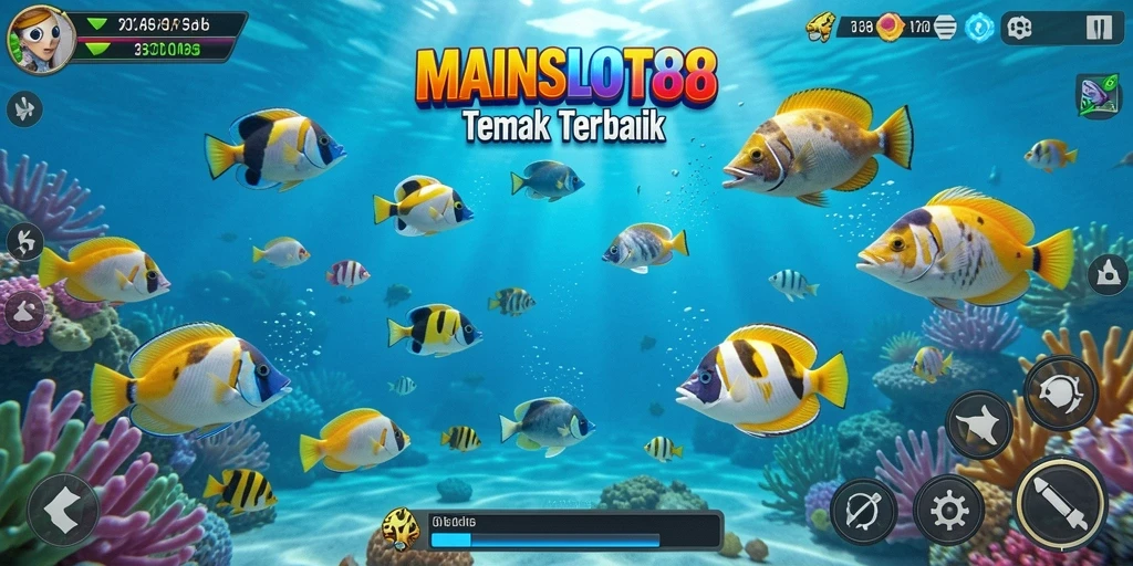 Tampilan gameplay menarik MAINSLOT88 saat memburu ikan.