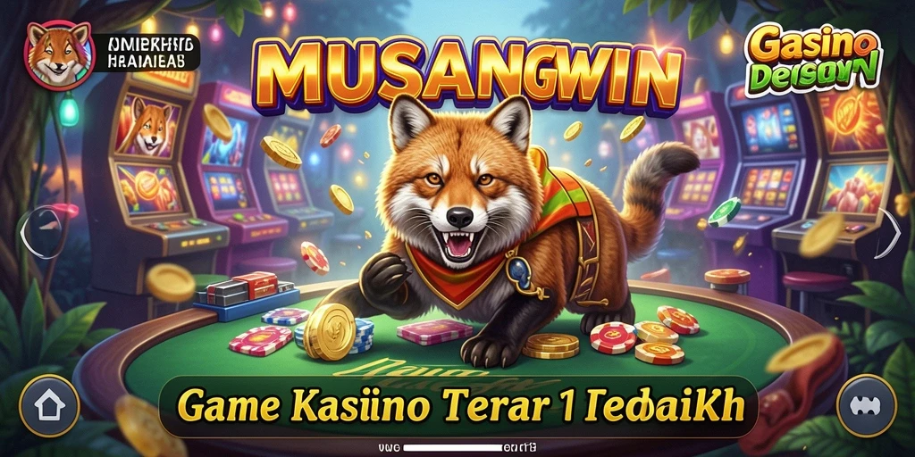 Tampilan gameplay menarik dari MUSANGWIN dengan berbagai pilihan permainan Kasino.