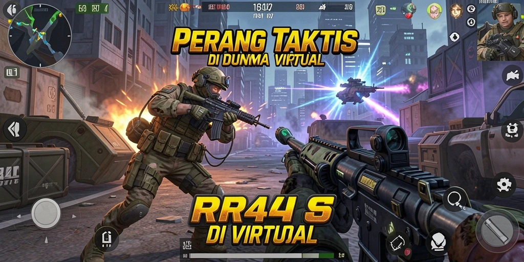 Gameplay seru RR44 dengan grafis yang mengagumkan.