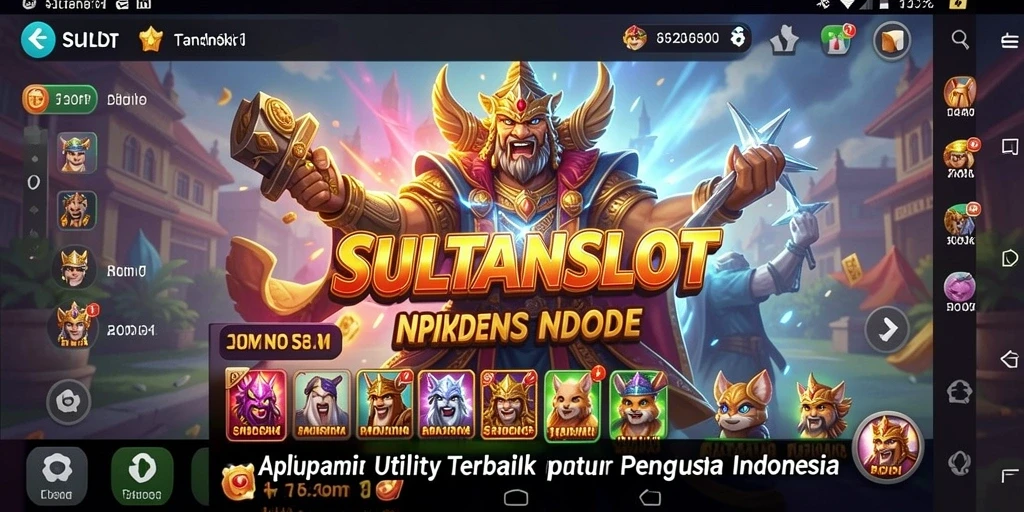 Tampilan utama gameplay SULTANSLOT yang intuitif dan menarik.