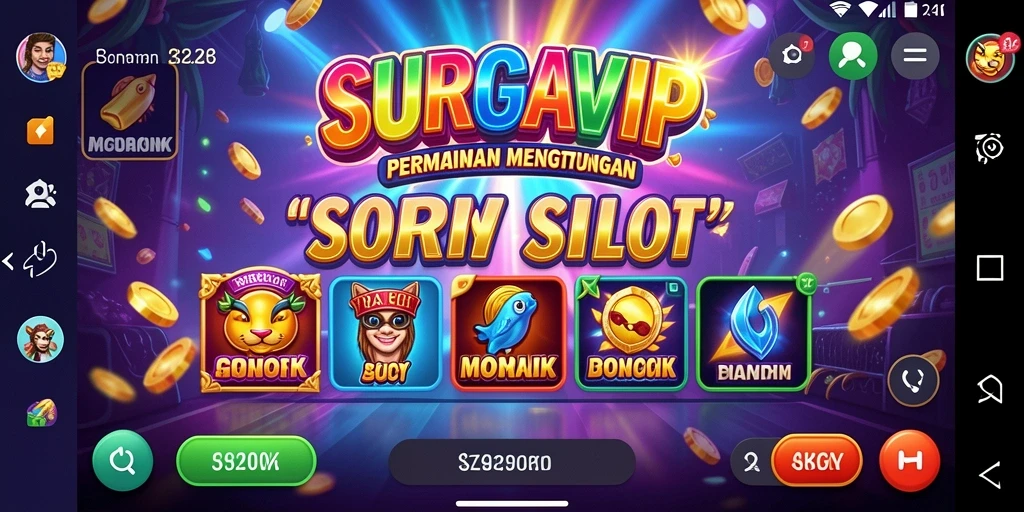 Tampilan gameplay seru dan menegangkan di SURGAVIP.